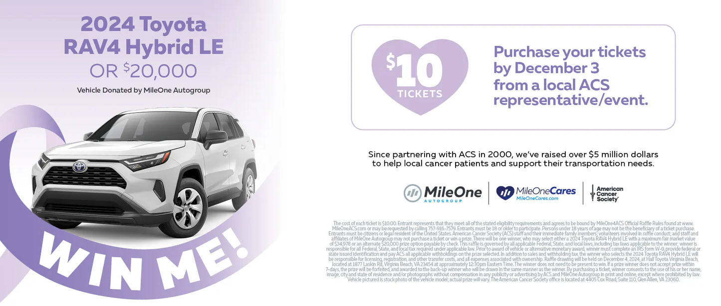 MileOne & American Cancer Society Virginia Car Raffle – VACarRaffle